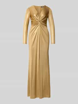 Lauren Ralph Lauren Avondjurk met knoopdetail model 'NADIRA'