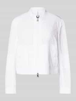 Marc Cain Blouson met broderie anglaise en tweewegsritssluiting