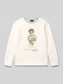 Polo Ralph Lauren Teens Sweatshirt met motiefprint en ronde hals