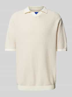 Jack & jones Regular fit poloshirt met structuurmotief model 'MYKONOS'