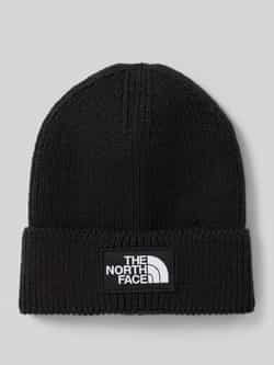 The North Face Beanie in gebreide look met logopatch model 'Box'