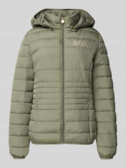 EA7 Emporio Armani Gewatteerd jack met labelprint