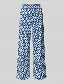 SEDUCTIVE Wide leg stoffen broek met elastische band model 'KIMBERLEY'