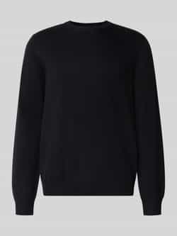 Christian Berg Men Regular fit gebreide pullover van mix van katoen en wol