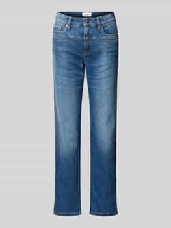 CAMBIO Straight leg jeans met paspelzakken model 'PEARLIE'