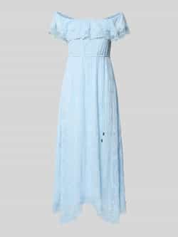 Forever New Avondjurk met broderie anglaise en strikceintuur