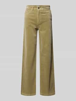 Marc O'Polo DENIM Wide leg corduroy broek van katoenmix