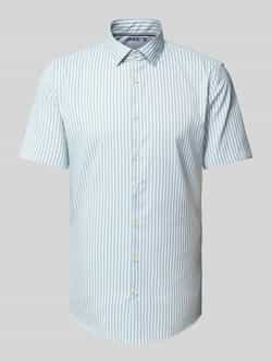 Jake*s Slim fit zakelijk overhemd met kentkraag