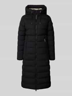 Khujo Regular fit gewatteerde lange jas met tweewegsritssluiting model 'Gamp'