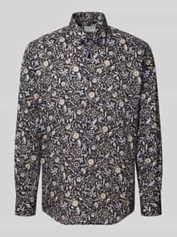 Eterna Comfort fit zakelijk overhemd van katoen met kentkraag