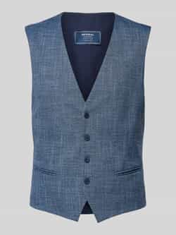 MCNEAL Slim fit gilet met paspelzakken