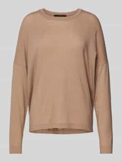 Windsor Oversized shirt met lange mouwen en geribde ronde hals