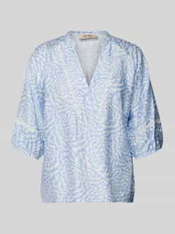 MOS MOSH Regular fit blouse met V-hals model 'ALEYNA SAKU'