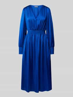 Christian Berg Woman Selection Midi-jurk met smokdetails