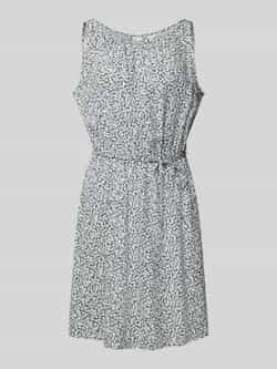 Q S designed by Midi-jurk met cut-out en minimal print