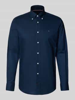 Tommy Hilfiger Regular fit zakelijk overhemd van puur katoen