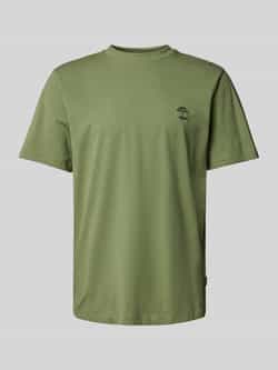 Blend T-shirt met geribde ronde hals model 'JENS'