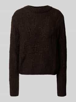 Joop! Gebreide pullover met alpaca en ronde hals