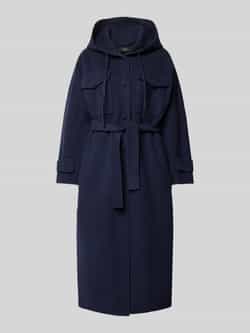 Weekend Max Mara Lange wollen jas met strikceintuur model 'LEVANTE'