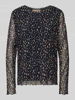 Smith and Soul Shirt met lange mouwen van mesh met ronde hals