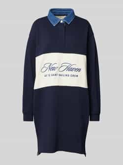 Gant Knielange sweatjurk met logostitching