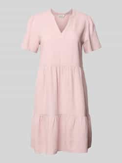 Only Comfort fit vrijetijdsjurk van mix van viscose en linnen model 'TIRI-CARO'