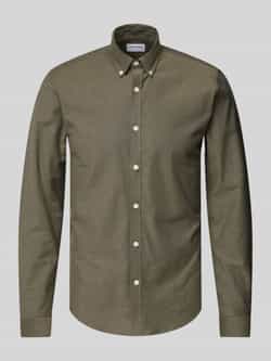 Lindbergh Slim fit vrijetijdsoverhemd met button-downkraag model 'Oxford'
