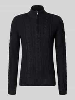 Blend Gebreide pullover met ritssluiting model 'BASIM'