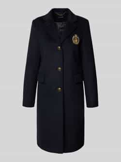 Lauren Ralph Lauren Lange jas met labelstitching en klepzakken