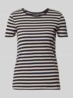 Christian Berg Woman T-shirt met geribde ronde hals