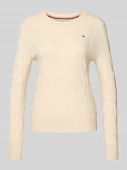 Tommy Hilfiger Regular fit gebreide pullover van pure wol