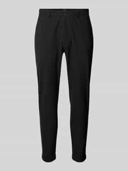 CINQUE Tapered fit stoffen broek met ceintuurlussen model 'CIBODO'