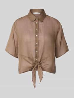 Christian Berg Woman Regular fit blouse met knoopdetail