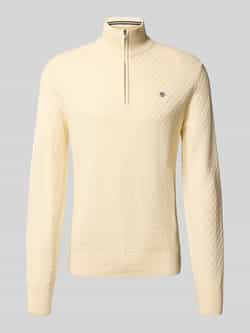 Gant Gebreide pullover met labelstitching
