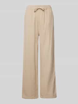Only Regular fit stoffen broek in kreuklook model 'THYRA'