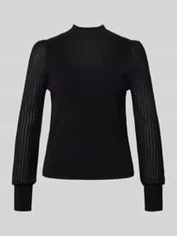 Zero Gebreide pullover van viscosemix met ballonmouwen
