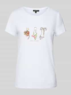 MORE & MORE T-shirt met strass-steentjes