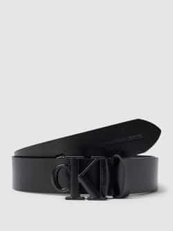 Calvin Klein Jeans Leren riem met labeldetail model 'ROUND MONO'