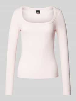 Gina Tricot Shirt met lange mouwen en fijnrib