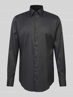 Boss Regular fit zakelijk overhemd van viscose met kentkraag model 'Joe'