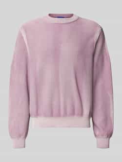 HUGO Blue Regular fit gebreide pullover van puur katoen model 'SEBU'