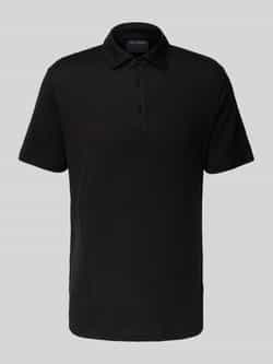 OLYMP Level Five Regular fit poloshirt van een mix van linnen en elastaan
