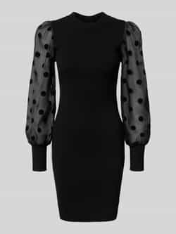 Y.A.S Zwarte Gebreide Jurk voor Stijlvolle Gelegenheden Black Dames