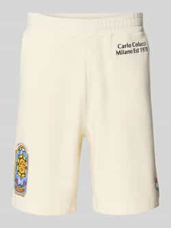 Carlo colucci Sweatshorts met labelprint