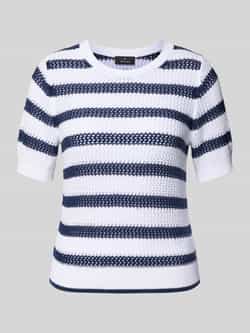 Monari Gebreide pullover met 1 2-mouwen