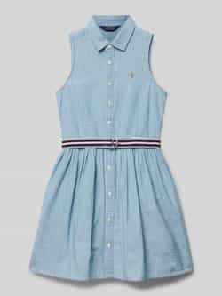 Polo Ralph Lauren Teens Jurk met doorknoopsluiting model 'ADALENE'