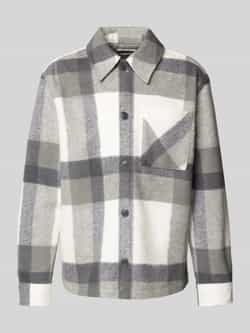MCNEAL Regular fit overhemdjack met paspelzakken op de borst model 'ETHAN'