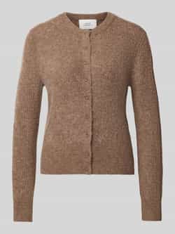 Opus Gebreid jack met ronde hals model 'Dreni'