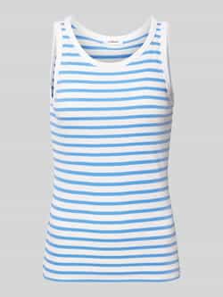 S.Oliver RED LABEL Slim fit tanktop van viscosemix met ribstructuur