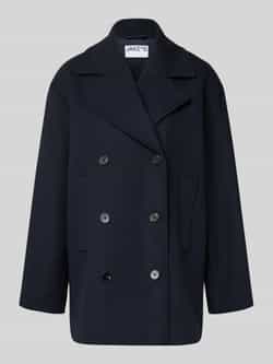 Jake*s Casual Relaxed fit jack met wol en viscose